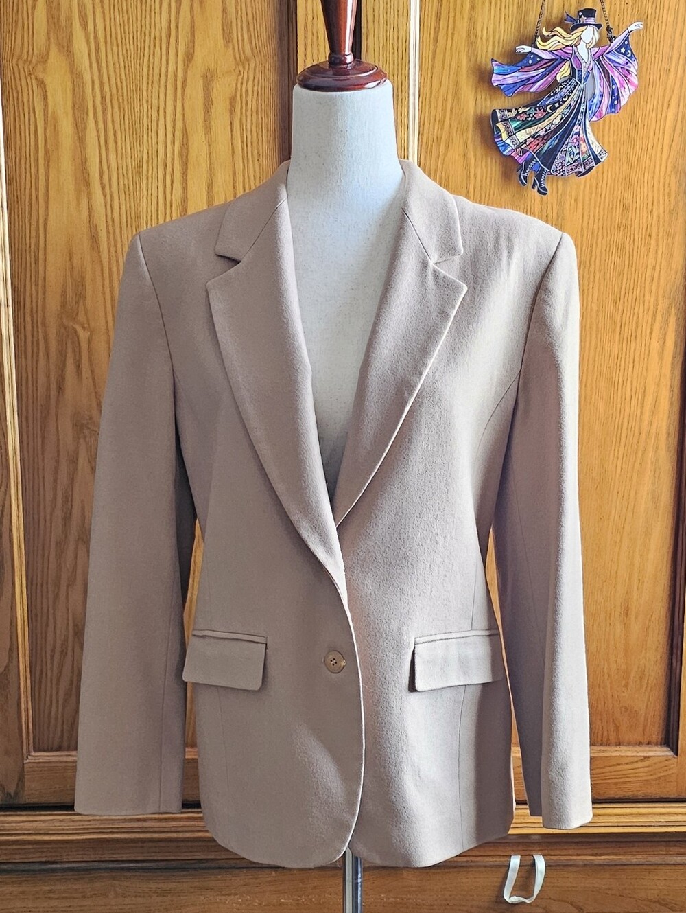 Vintage 80s Pendleton Camel Wool Blazer Petite Made USA Tailored Jacket